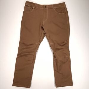 Kuhl Free Rydr Mens 38x30 Vintage Patina Dye Brown Pants Climb Hike Outdoors EUC